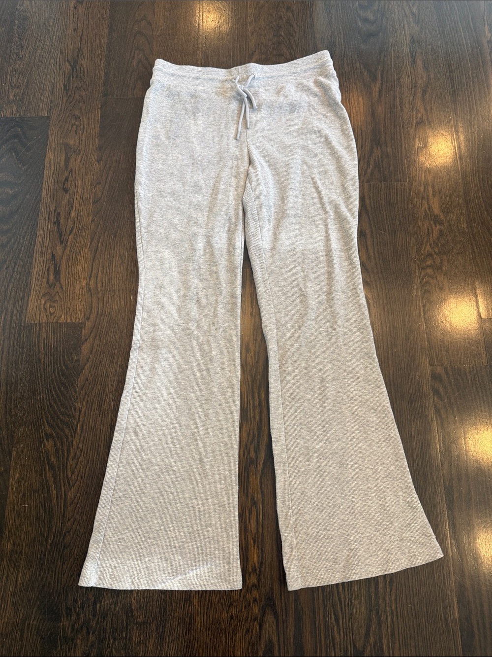 Sunday Best Light Gray waffle comfy pants